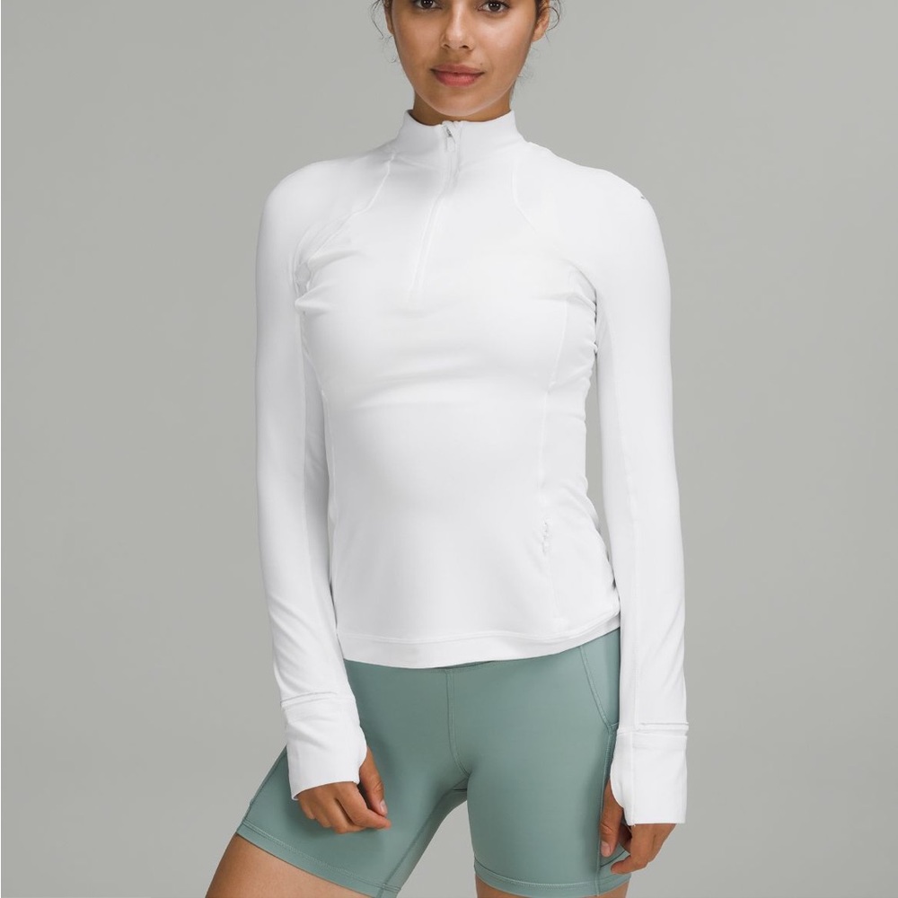 white lululemon quarterzip